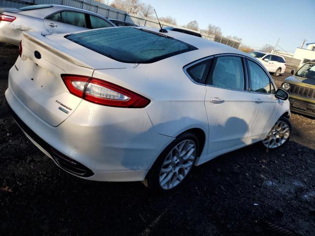 3FA6P0K91ER397815 - 2014 FORD FUSION TITANIUM WHITE photo 3