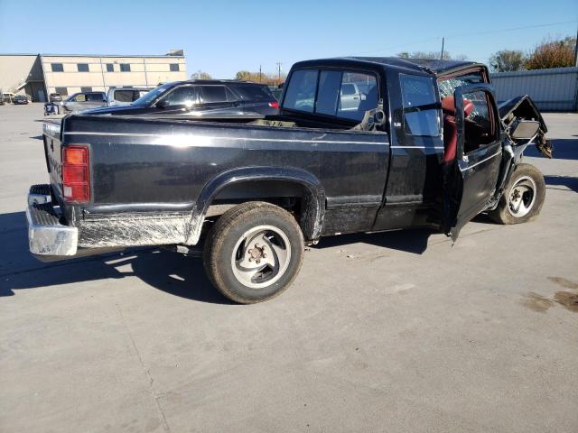 1B7FL23XXNS684394 - 1992 DODGE DAKOTA BLACK photo 3