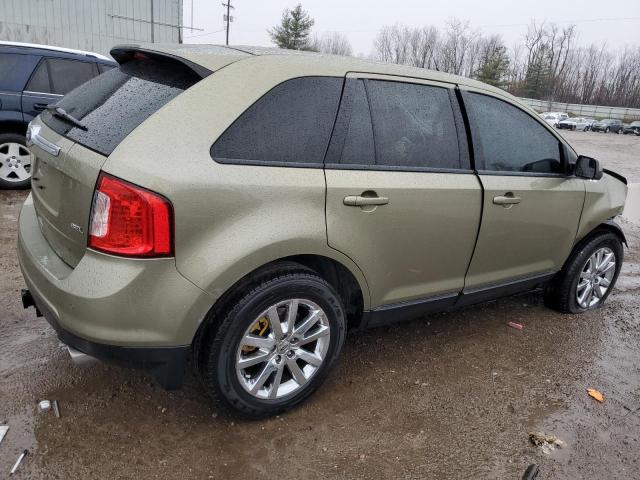 2FMDK3JC5CBA30177 - 2012 FORD EDGE SEL GREEN photo 3