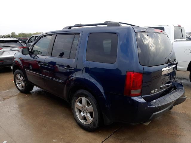 5FNYF3H51BB017929 - 2011 HONDA PILOT EXL BLUE photo 2