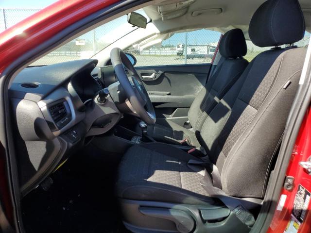 3KPA24AD4ME418372 - 2021 KIA RIO LX RED photo 7