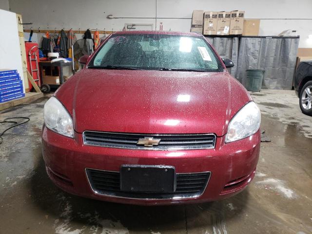 2G1WT57K391289634 - 2009 CHEVROLET IMPALA 1LT RED photo 5