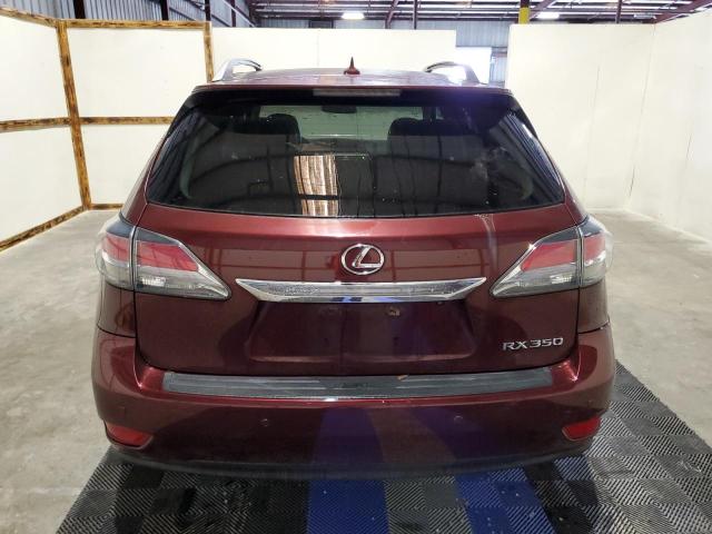 2T2ZK1BA5DC114015 - 2013 LEXUS RX 350 BURGUNDY photo 6