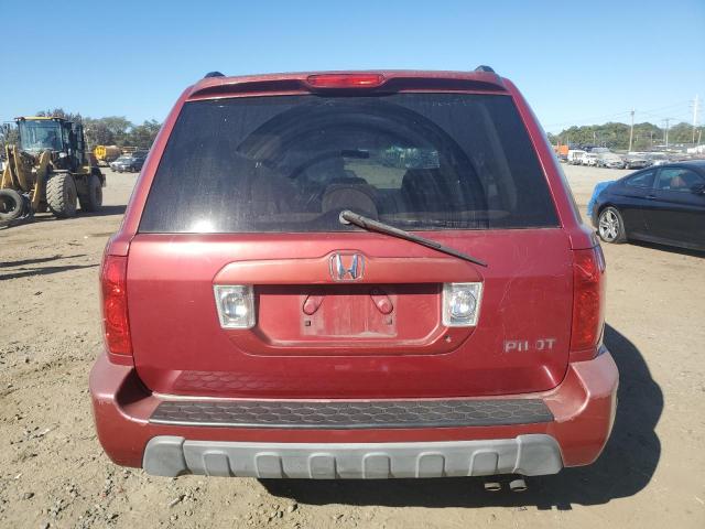 2HKYF18464H531632 - 2004 HONDA PILOT EX RED photo 6