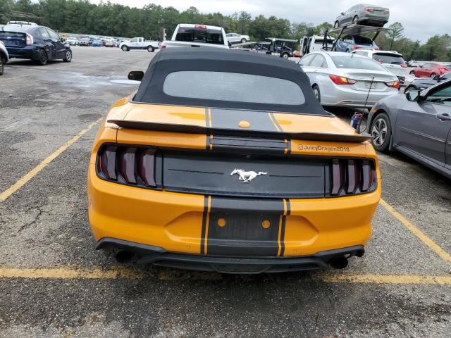 1FATP8UH2J5167753 - 2018 FORD MUSTANG ORANGE photo 6