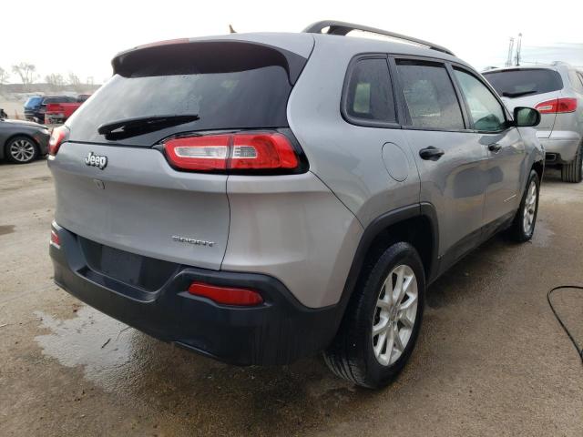 1C4PJLAB2GW177315 - 2016 JEEP CHEROKEE SPORT GRAY photo 3