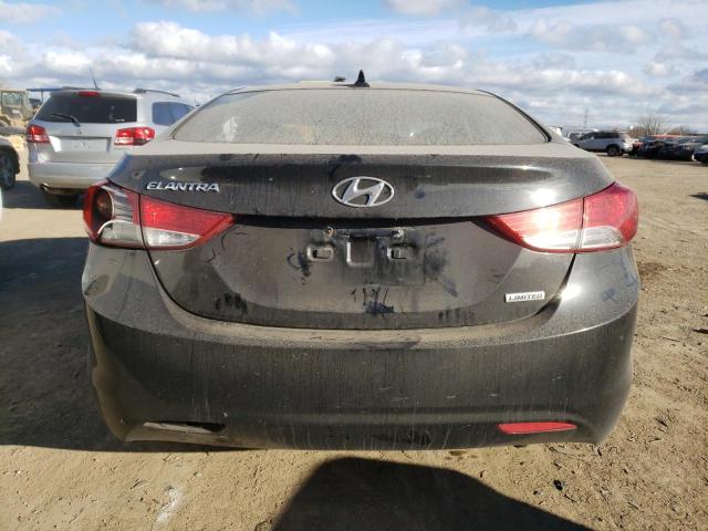 5NPDH4AE0DH238290 - 2013 HYUNDAI ELANTRA GLS BLACK photo 6