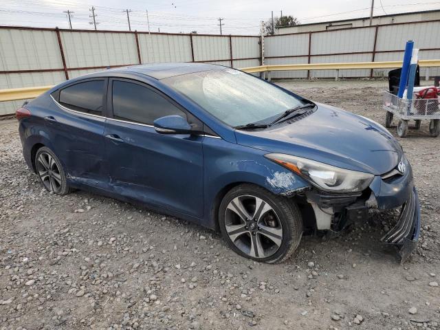 KMHDH4AH4FU232913 - 2015 HYUNDAI ELANTRA SE BLUE photo 4