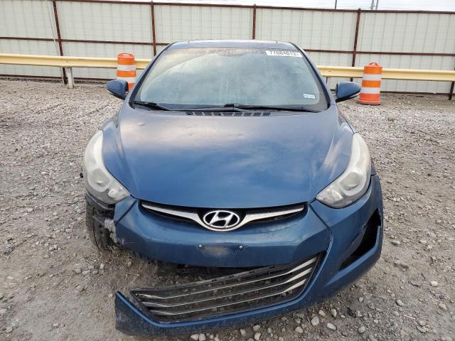 KMHDH4AH4FU232913 - 2015 HYUNDAI ELANTRA SE BLUE photo 5