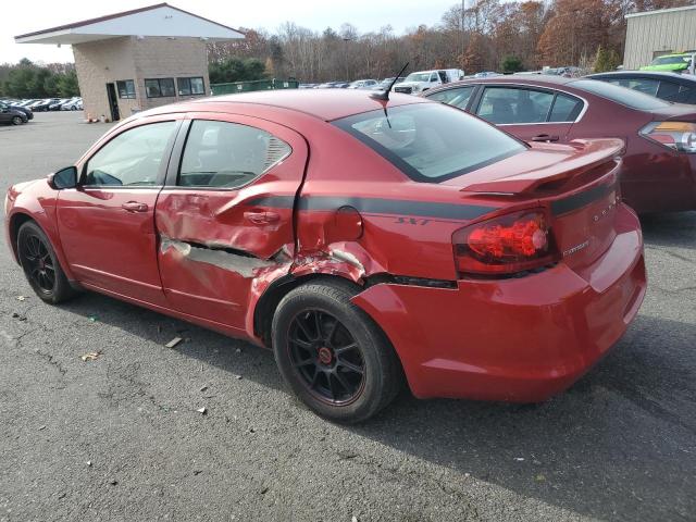 1C3CDZCB3DN637061 - 2013 DODGE AVENGER SXT RED photo 2