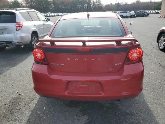 1C3CDZCB3DN637061 - 2013 DODGE AVENGER SXT RED photo 6