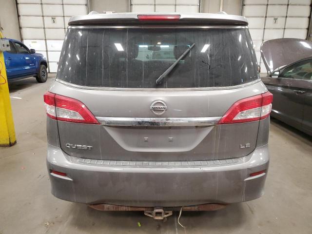 JN8AE2KP4C9046141 - 2012 NISSAN QUEST S GRAY photo 6