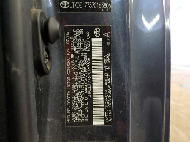 JTKDE177370163806 - 2007 TOYOTA SCION TC 灰色 照片 12