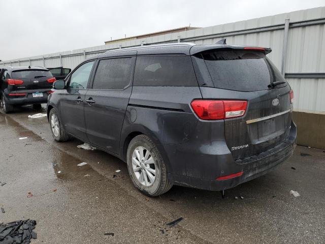 KNDMB5C14G6171905 - 2016 KIA SEDONA LX BLACK photo 2