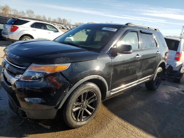 1FM5K8D83EGA01989 - 2014 FORD EXPLORER XLT BLACK photo 1