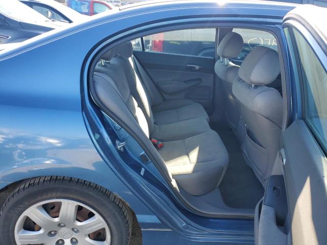 1HGFA16516L089747 - 2006 HONDA CIVIC LX BLUE photo 10