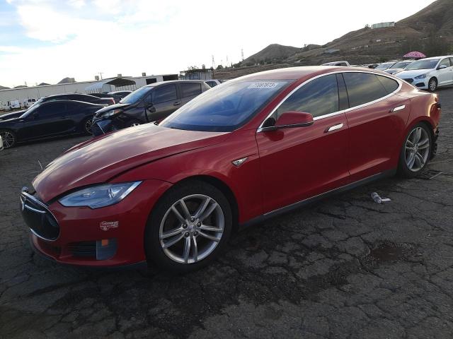 5YJSA1CN4DFP09637 - 2013 TESLA MODEL S Կարմիր լուսանկար 1