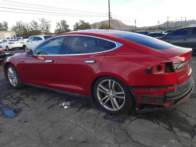 5YJSA1CN4DFP09637 - 2013 TESLA MODEL S Կարմիր լուսանկար 2