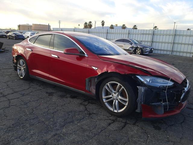 5YJSA1CN4DFP09637 - 2013 TESLA MODEL S Կարմիր լուսանկար 4