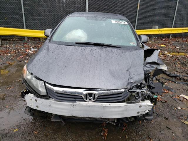 2HGFB2F9XCH319851 - 2012 HONDA CIVIC EXL GRAY photo 5