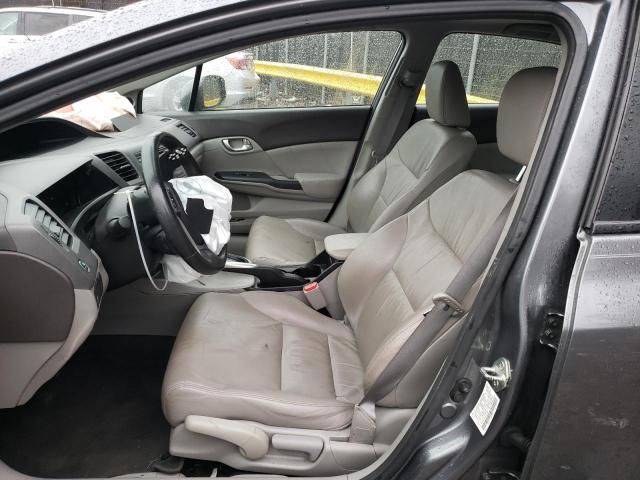 2HGFB2F9XCH319851 - 2012 HONDA CIVIC EXL Մոխրագույն լուսանկար 7