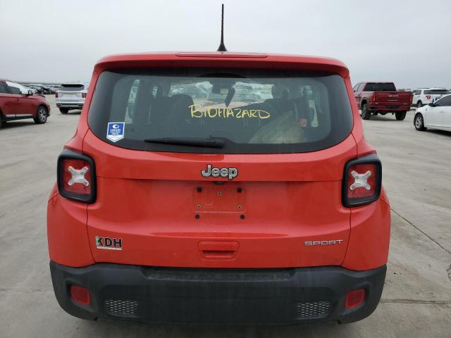 ZACNJCABXMPM92229 - 2021 JEEP RENEGADE SPORT RED photo 6