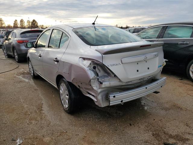 3N1CN7AP6GL898302 - 2016 NISSAN VERSA S SILVER photo 2