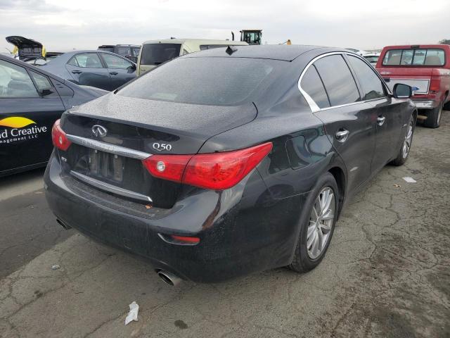 JN1AV7ARXEM702275 - 2014 INFINITI Q50 HYBRID PREMIUM BLACK photo 3