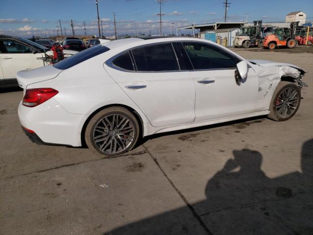 KMTG74LE3KU034830 - 2019 GENESIS G70 ELITE WHITE photo 3