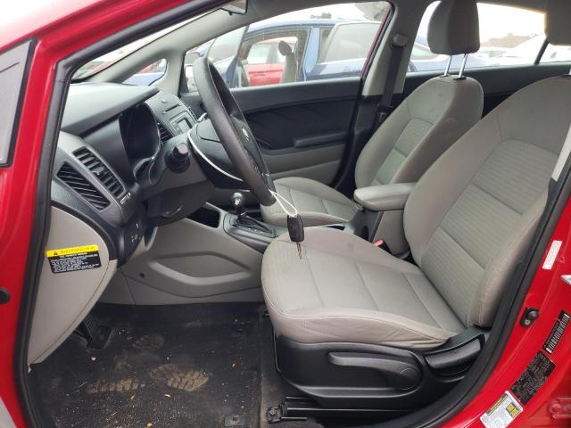 KNAFX4A62F5430492 - 2015 KIA FORTE LX RED photo 7