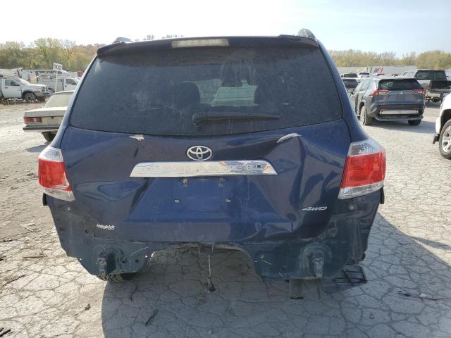 5TDBK3EH2DS200237 - 2013 TOYOTA HIGHLANDER BASE BLUE photo 6