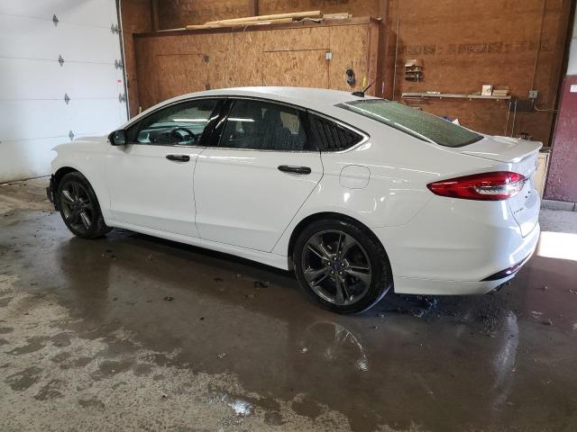 3FA6P0VP6JR112935 - 2018 FORD FUSION SPORT WHITE photo 2