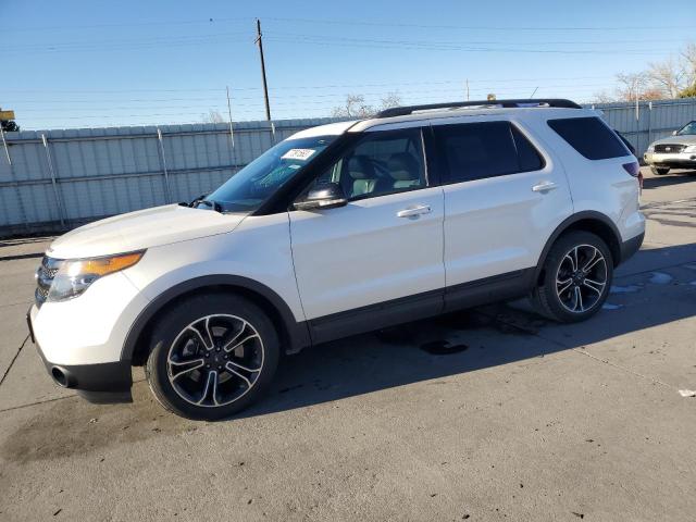 1FM5K8GT9FGB01984 - 2015 FORD EXPLORER SPORT WHITE photo 1