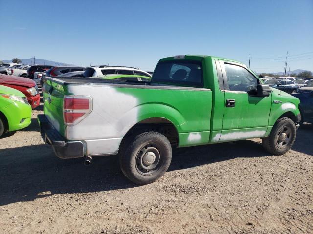 1FTMF1CM7BFC07635 - 2011 FORD F150 GREEN photo 3