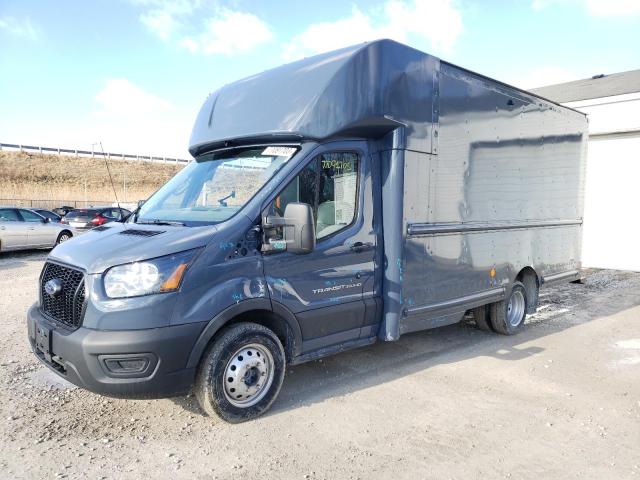 1FDDF6P88MKA56255 - 2021 FORD TRANSIT T-350 HD BLUE photo 1