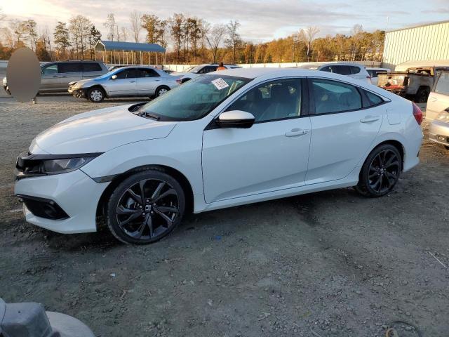 2HGFC2F81LH595856 - 2020 HONDA CIVIC SPORT WHITE photo 1
