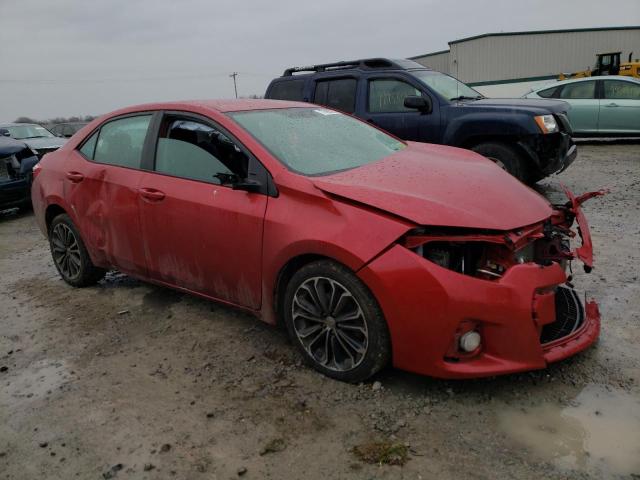 2T1BURHE5GC508482 - 2016 TOYOTA COROLLA L RED photo 4