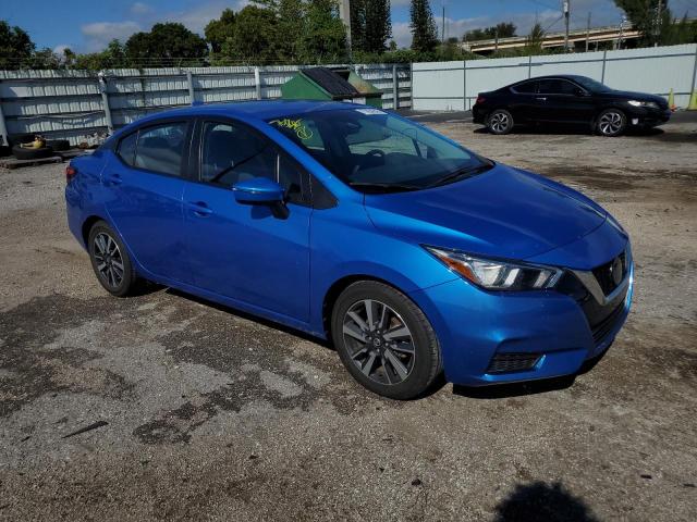 3N1CN8EV5ML813623 - 2021 NISSAN VERSA SV BLUE photo 4