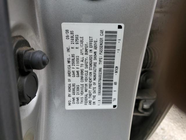 19UUA86579A002384 - 2009 ACURA TL SILVER photo 12