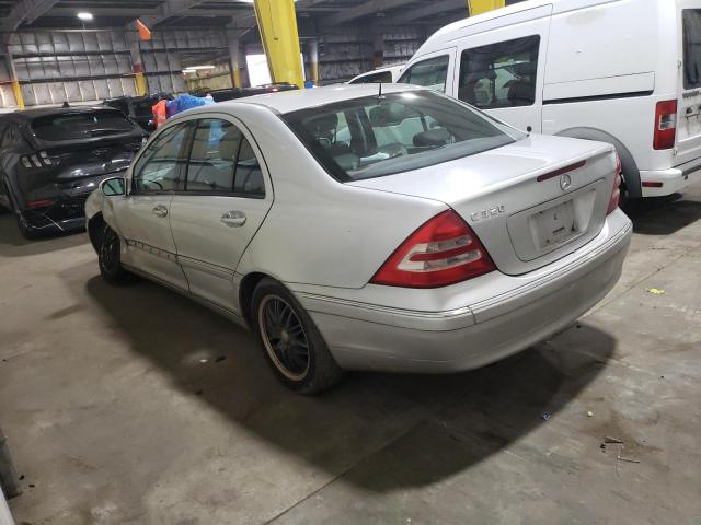 WDBRF64J12F200704 - 2002 MERCEDES-BENZ C 320 SILVER photo 2