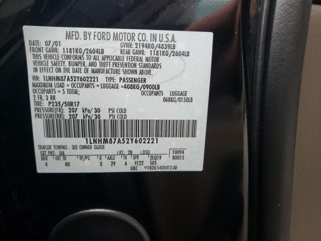 1LNHM87A52Y602221 - 2002 LINCOLN LS Qara foto 12