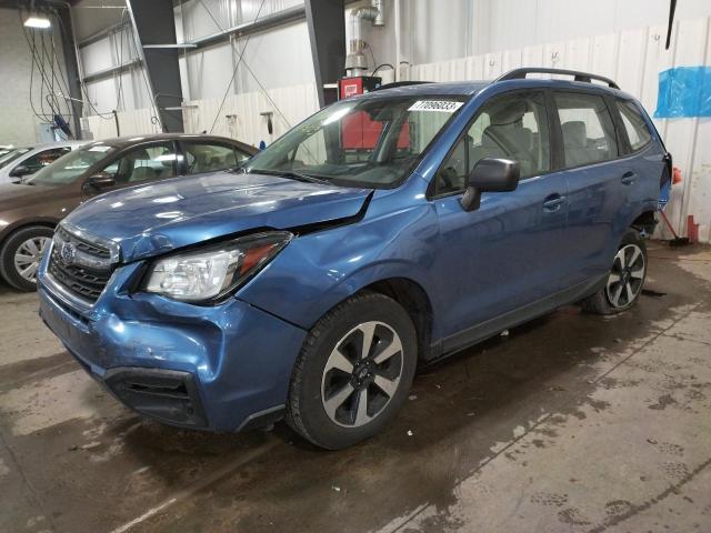 JF2SJABC8JH425506 - 2018 SUBARU FORESTER 2.5I BLUE photo 1