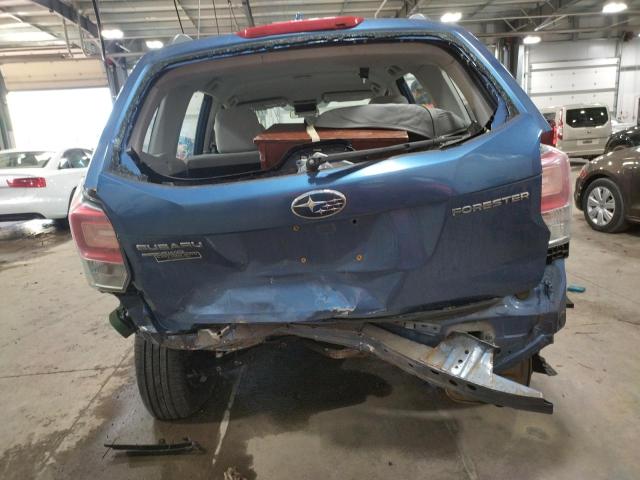 JF2SJABC8JH425506 - 2018 SUBARU FORESTER 2.5I BLUE photo 6