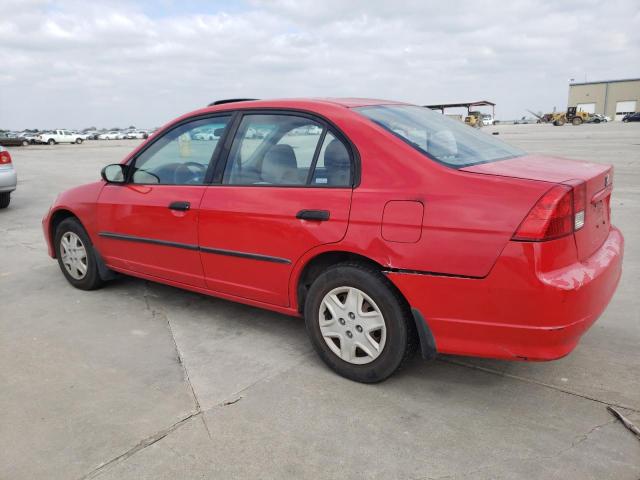 1HGES16305L005410 - 2000 HONDA CIVIC DX VP Qırmızı foto 2