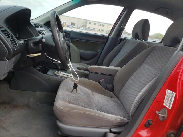 1HGES16305L005410 - 2000 HONDA CIVIC DX VP Qırmızı foto 7