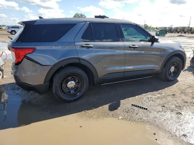1FM5K8AB5PGA18456 - 2023 FORD EXPLORER POLICE INTERCEPTOR GRAY photo 3