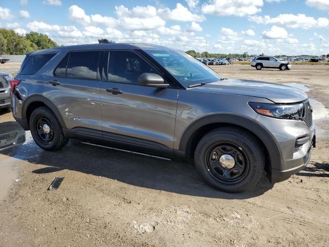 1FM5K8AB5PGA18456 - 2023 FORD EXPLORER POLICE INTERCEPTOR GRAY photo 4