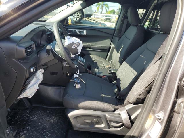 1FM5K8AB5PGA18456 - 2023 FORD EXPLORER POLICE INTERCEPTOR GRAY photo 7