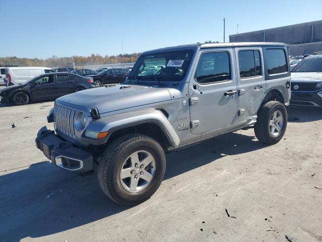 1C4HJXEN9KW510196 - 2019 JEEP WRANGLER U SAHARA GRAY photo 1