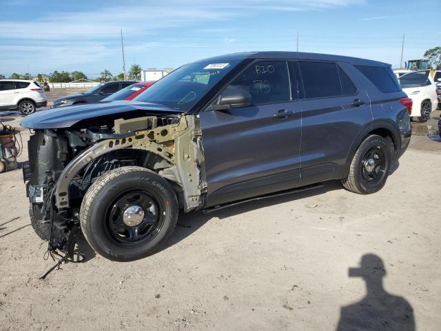 1FM5K8AB8PGA18449 - 2023 FORD EXPLORER POLICE INTERCEPTOR Сұр фото 1
